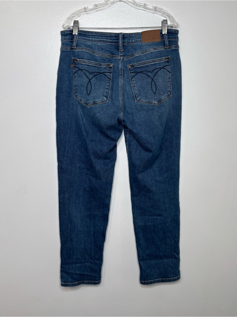 Judy Blue Mid Rise Classic Cuffed Boyfriend Denim Jeans 82685 - Picture 3 of 8